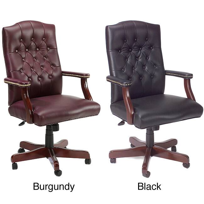 Boss Traditional Executive Bonded Leather Swivel Chair