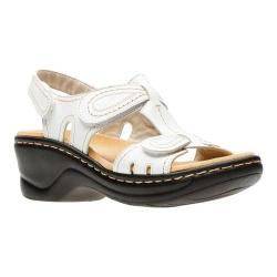 clarks womens white sandals