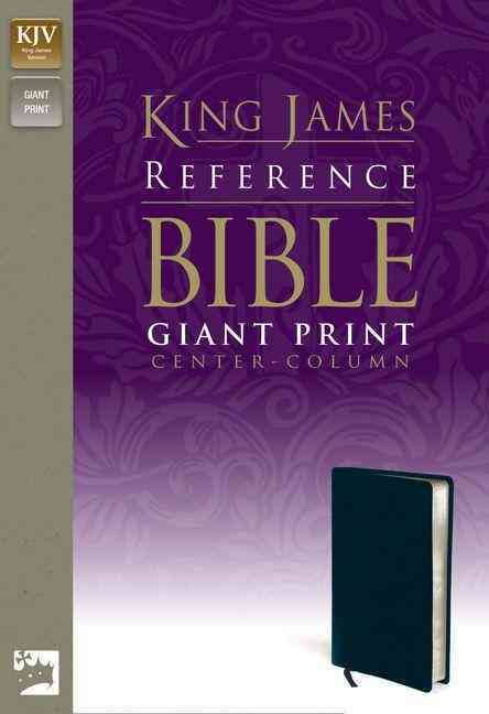 Holy Bible King James Version, Navy, Premium Leather look, Giant