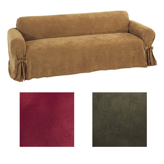 Classic Slipcovers Ultimate Suede Sofa Slipcover