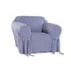 preview thumbnail 1 of 1, Classic Slipcovers Ultimate Suede Chair Slipcover Blue