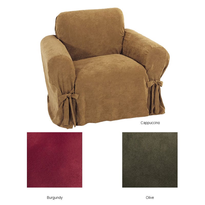 Classic Slipcovers Ultimate Suede Chair Slipcover