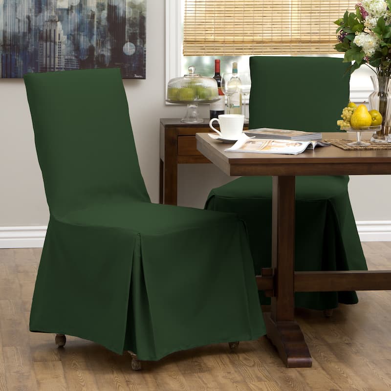 Classic Slipcovers Cotton Duck Parsons Chair Slipcover Pair