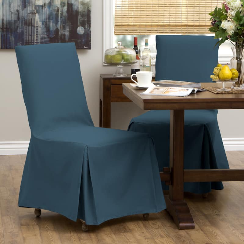 Classic Slipcovers Cotton Duck Parsons Chair Slipcover Pair