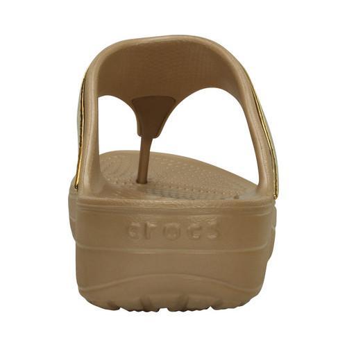 crocs women's sloane embellished platform flip