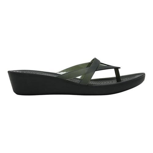 women's crocs isabella wedge flip