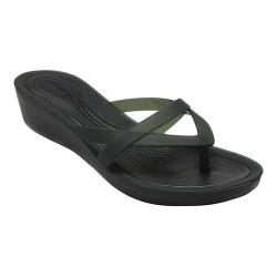 women's crocs isabella wedge flip