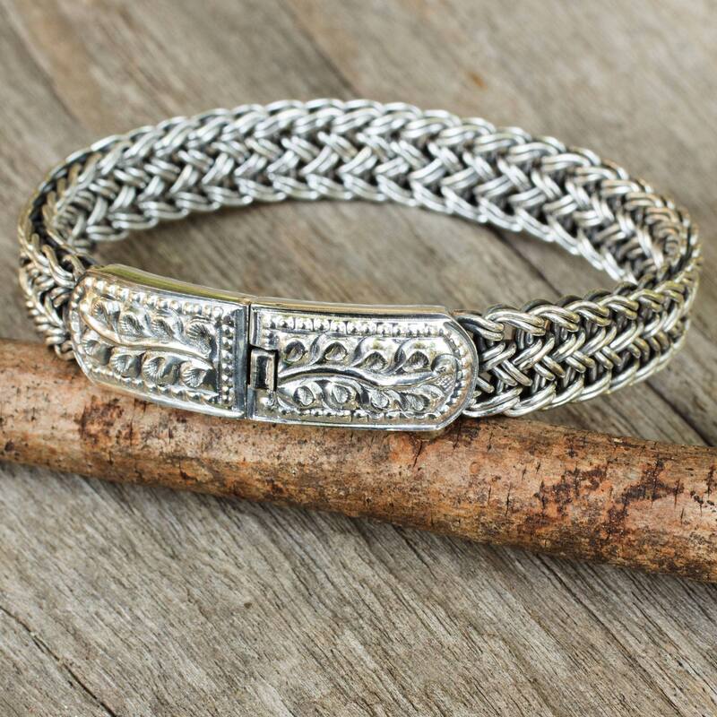 Sterling Silver Bangle Style Unity Bracelet