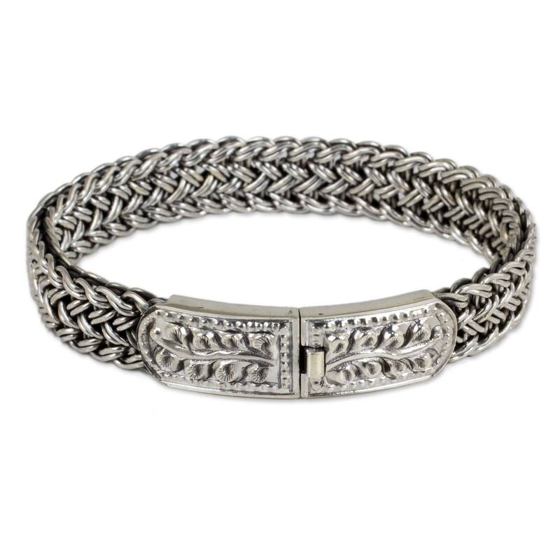 Sterling Silver Bangle Style Unity Bracelet