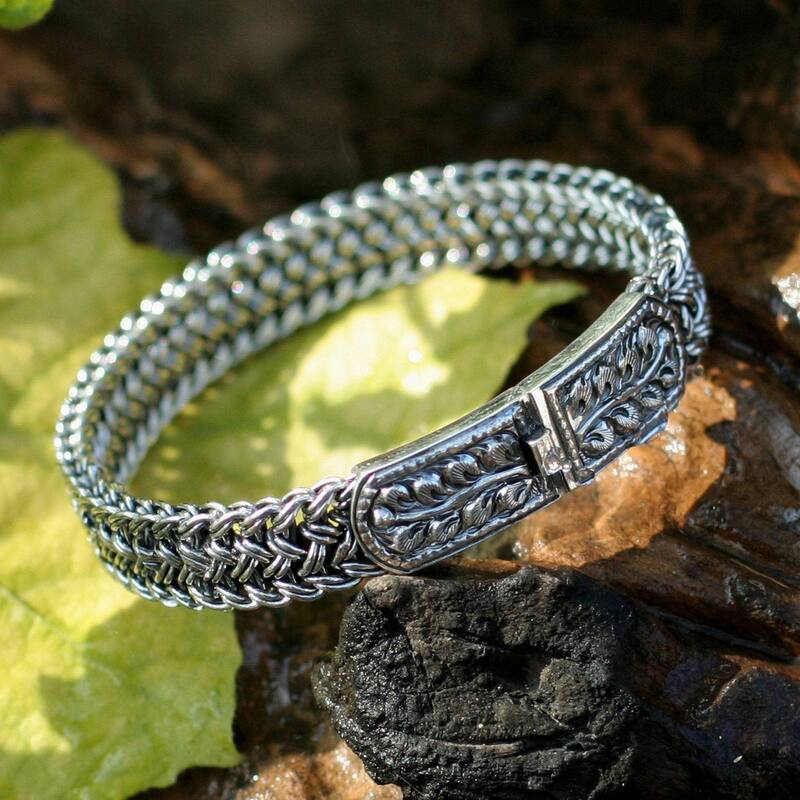 Sterling Silver Bangle Style Unity Bracelet
