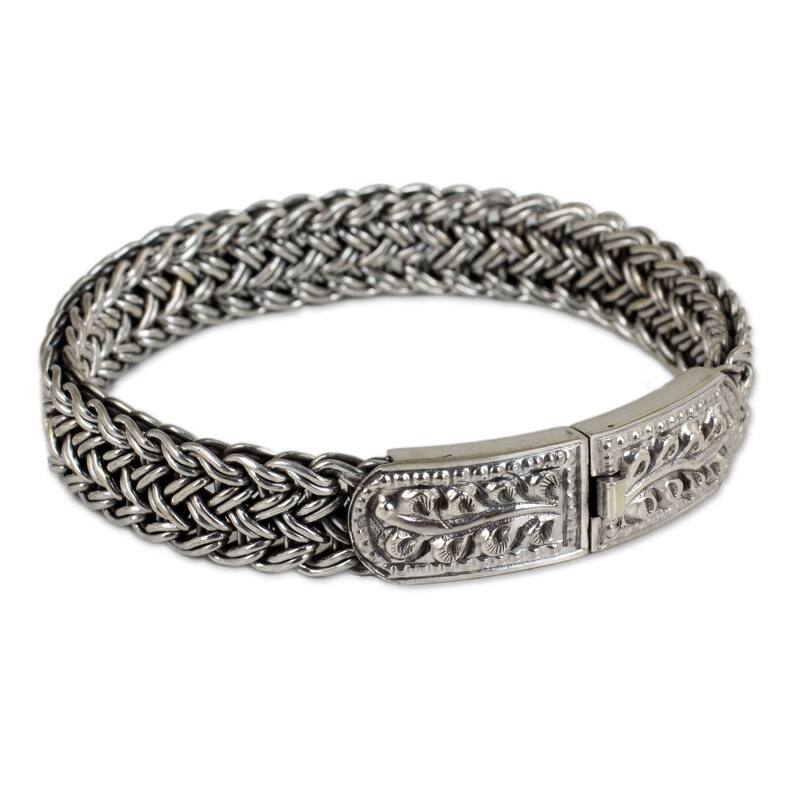 Sterling Silver Bangle Style Unity Bracelet