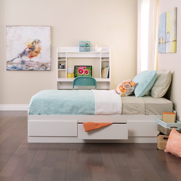 kids platform bed with drawers