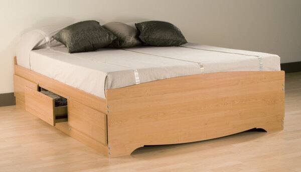 Shop Maple Queen Mate S 6 Drawer Platform Storage Bed Free