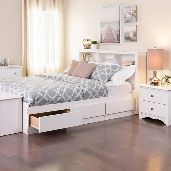 Winslow White Full Double Platform Storage Bed Free Shipping Winslow White Full Double Platform Storage Bed Free Shipping Today 10687571