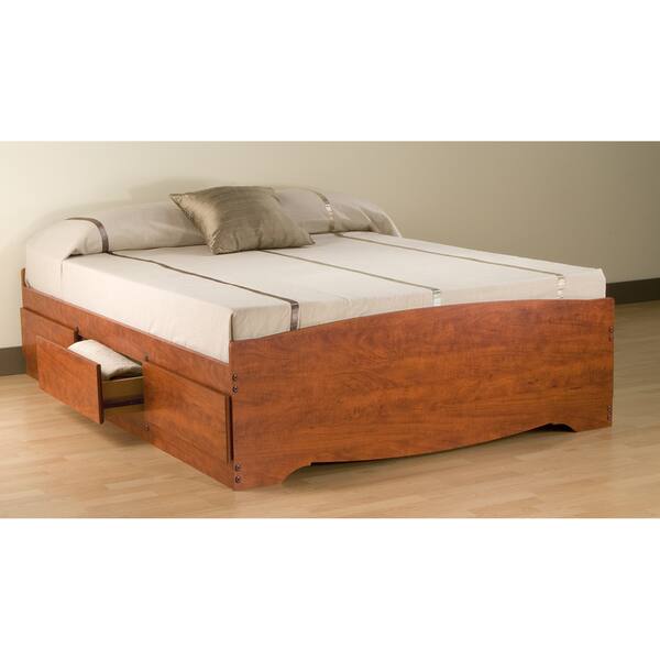 Shop Cherry Full Mate S 6 Drawer Platform Storage Bed Free