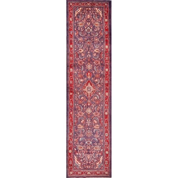 The Curated Nomad Modele Hand-knotted Persian Heirloom Item Runner Rug - 13'11 x 3'6