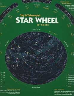 Sky & Telescope's Star Wheel 40 Degrees North (Wallchart) Astronomy