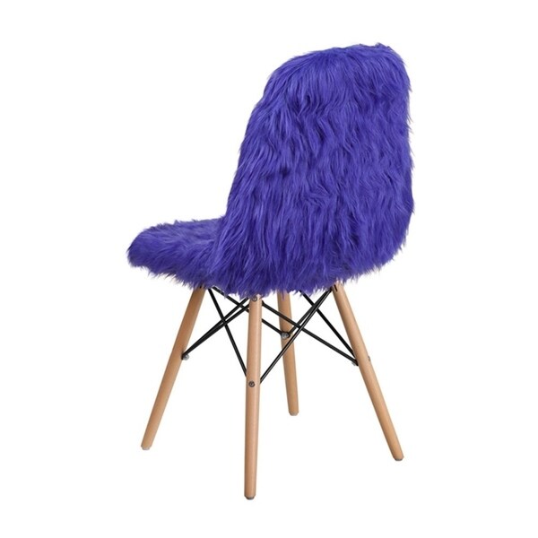 dark purple accent chair