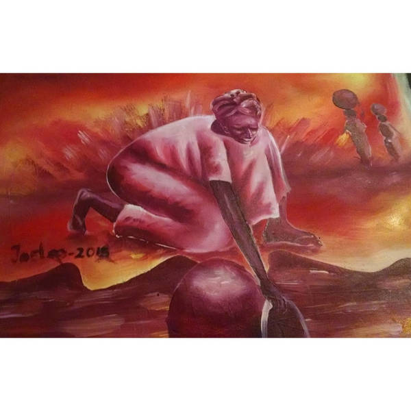 Shop Handmade The Tribal Girl Canvas Art (Ghana) On Sale Free