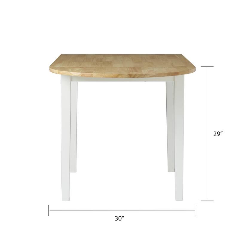 Simple Living Country Cottage Drop-Leaf Dining Table