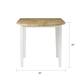 Simple Living Country Cottage Drop-Leaf Dining Table
