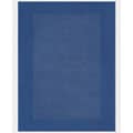 Hand-tufted Blue Border Wool Rug (5' x 8')