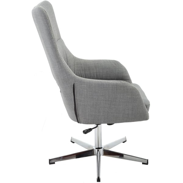 Shop Hanover Carlton Wingback Stationary Office Chair In Gray With
