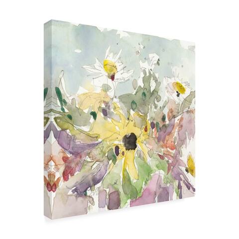 Samuel Dixon 'Ua Ch Daisy Vase I' Canvas Art