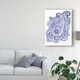 preview thumbnail 2 of 1, Jennifer Paxton Parker 'Indigo Paisley Iii' Canvas Art