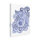 preview thumbnail 1 of 1, Jennifer Paxton Parker 'Indigo Paisley Iii' Canvas Art