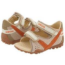 Geox Kids Baby S.Buggy Boy (Infant/Toddler) Beige/Orange Sandals