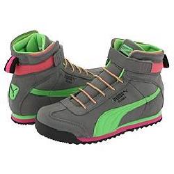 puma pink fluorescent green shoes