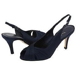 Vaneli Purdy Navy Satin Pumps/Heels