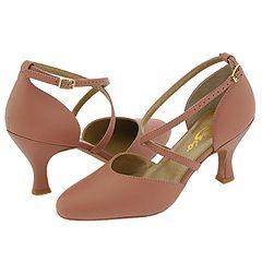 Capezio X Strap Pump   2.5 Suntan Pumps/Heels   Si Capezio Heels