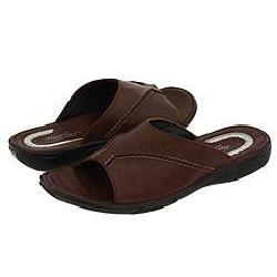 Kenneth Cole New York Shape Note Brown Leather Sandals  