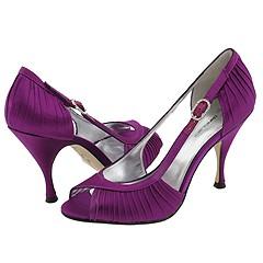 daniblack Voodoo Too Purple Satin Pumps/Heels   Si