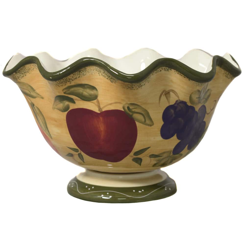 Tuscan Collection Hand-painted Fruit Bowl