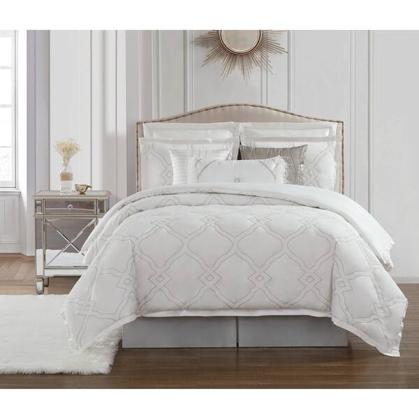 Shop Charisma Dianti White Square Decorative Pillow Free