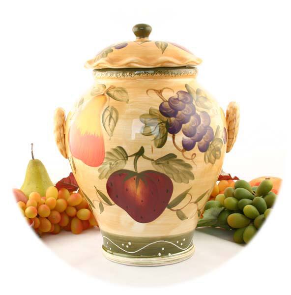 Tuscan Collection Hand-painted Cookie Jar