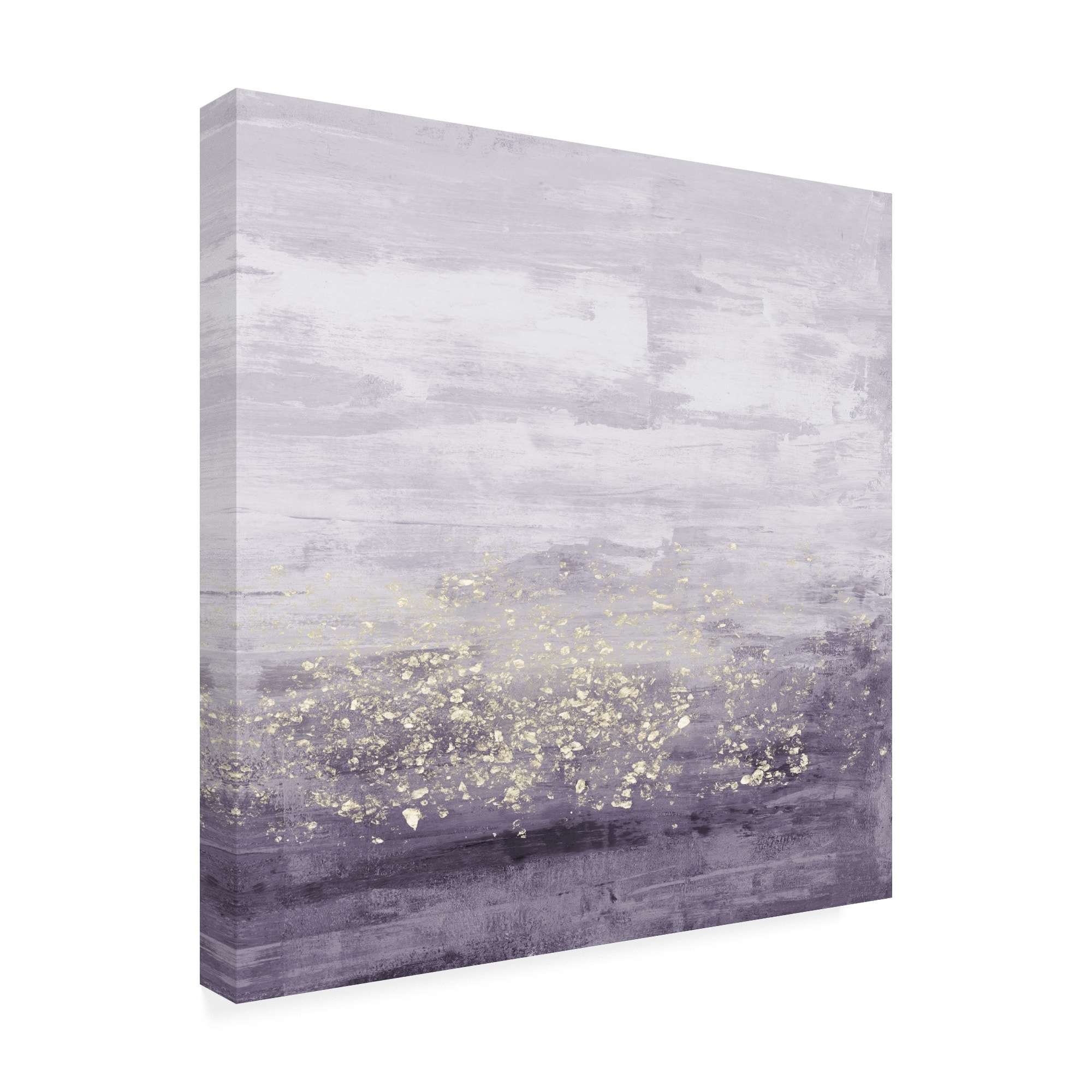 Jennifer Goldberger 'Amethyst Glitter I' Canvas Art