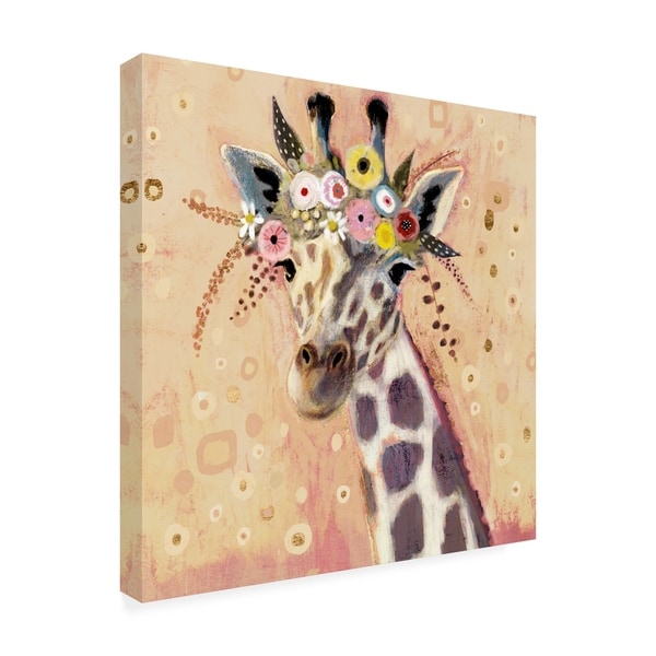 Victoria Borges 'Klimt Giraffe I' Canvas Art - Overstock - 25067743