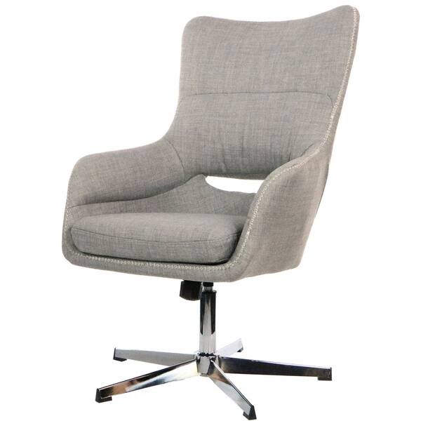 Hanover Carlton Wingback Stationary Office Chair In Taupe Hanover Carlton Wingback