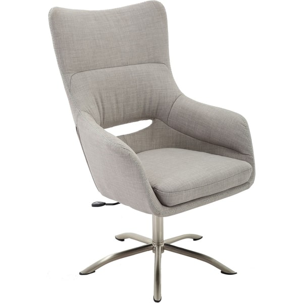 Shop Hanover Carlton Wingback Stationary Office Chair In Taupe