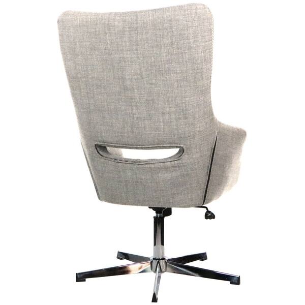 Shop Hanover Carlton Wingback Stationary Office Chair In Taupe