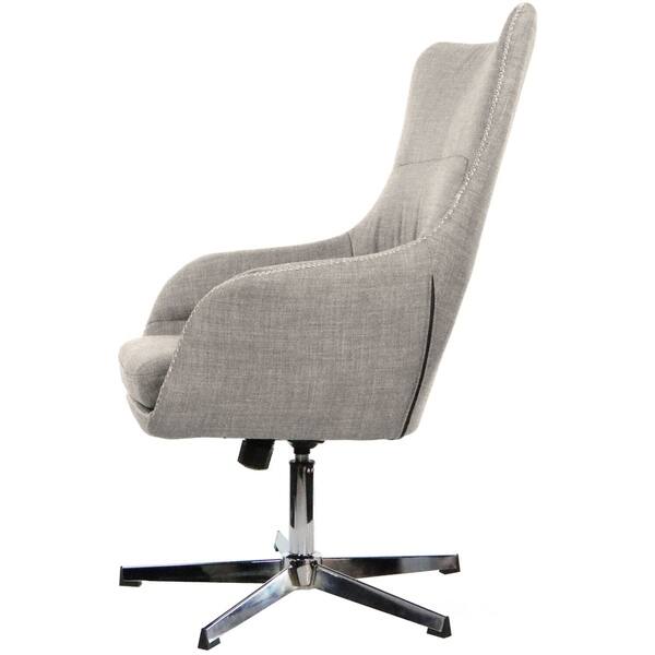 Hanover Carlton Wingback Stationary Office Chair In Taupe Hanover Carlton Wingback