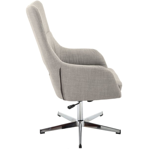 Shop Hanover Carlton Wingback Stationary Office Chair In Taupe