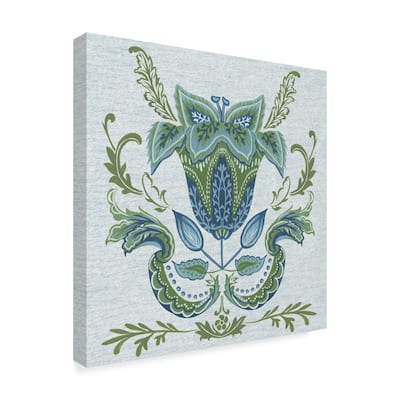 Melissa Wang 'Serene Chintz Ii' Canvas Art