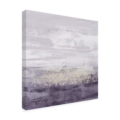 Jennifer Goldberger 'Amethyst Glitter Ii' Canvas Art