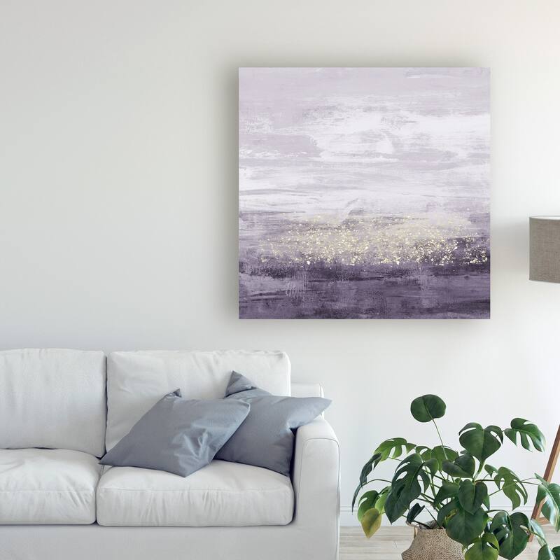 Jennifer Goldberger 'Amethyst Glitter Ii' Canvas Art