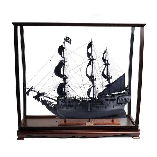 slide 1 of 1, Black Pearl Pirate Ship Midsize with Display Case